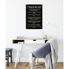 7 Rules Of Life, motivational poster print