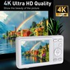4K Digital Camera for Photography, Dual Lens 64MP Vlogging Camera