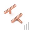 EZRENOVA 20 Pack Rose Gold Cabinet Handles and Knobs -