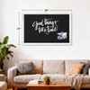 Chalk Board 36x24 Rustic Wood Framed Magnetic Blackboard for Wall