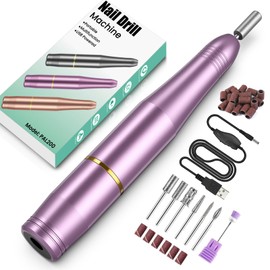 Electric Nail File, Professional Nail Drill Machine for Gel Nails, 20000RPM Adjustable Speed, Electric Nail Drill E File for Nail, Portable Manicure Pedicure Set for Women Girls Mum Nail Care Gifts