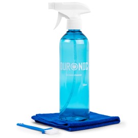 Duronic SCK103 Reinigungsset für Bildschirme, 500 ml | LED, LCD, TFT, Plasma, OLED | Lösung für Smartphone, Tablet, Computer, Fernseher | Mikrofasertuch und Bürste