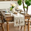 Artoid Mode Buffalo Plaid Carrots Rabbits Easter Table Runner, Seasonal