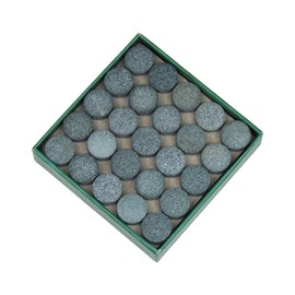 PolyMath 50pcs Billiard Pool Cue Tips, 9/10/11/12/13mm Pool Stick Tips Pool Cue Tips Replacement Kit Billiard Cue Tips with Storage Box for Pool Cues and Snooker, Blue/Grey