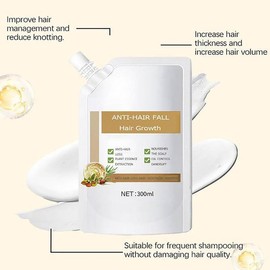 Anti-Hair Loss Shampoo with Plant Extracts - Hydrating & Moisturizing Formula for Women | Repairs All Hair Types with Soothing Cleanse