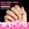 UNA GELLA Almond Fake Nails 216pcs Almond Press on Nails