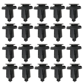 YINETTECH Pack of 20 Car Bumper Mudguard Clip Plastic Retaining Clip Decorative Clip 91506S9A003 Compatible with Honda Compatible with Accord 25 x 20 x 10 mm Black
