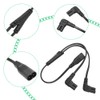 IEC 320 C8 to Dual C7 Y Splitter Power Cable,