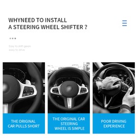 TECART 2Pcs Car Steering Wheel Shifter Paddle Extender Sticker Fit Hyundai I30N 2020 2021 2022 2023 Car Accessories Silver