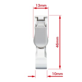 Open Industry NX-14-GY Plastic Clips for Name Tags, 10 Pieces