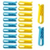 20Pcs Plastic Kitchen Garbage Bin Clip Set, Anti-Slip Fixation Clamp