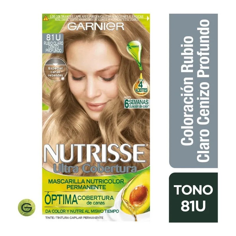 Tinte Garnier Tono 81u Rubio Claro Cenizo Profundo 81u Rubio