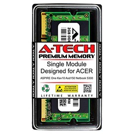 A-Tech 2GB RAM for ACER Aspire ONE KAV10 AOD150 Netbook 5300 | DDR2 667MHz SODIMM PC2-5300 200-Pin Non-ECC Memory Upgrade Module