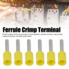 1000pcs E1008 Insulated Ferrules Terminal Copper PVC Pin Cord End