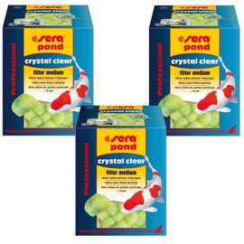 Sera Crystal Clear Filter Media, Medium Three Pack Bundle (3 Items)