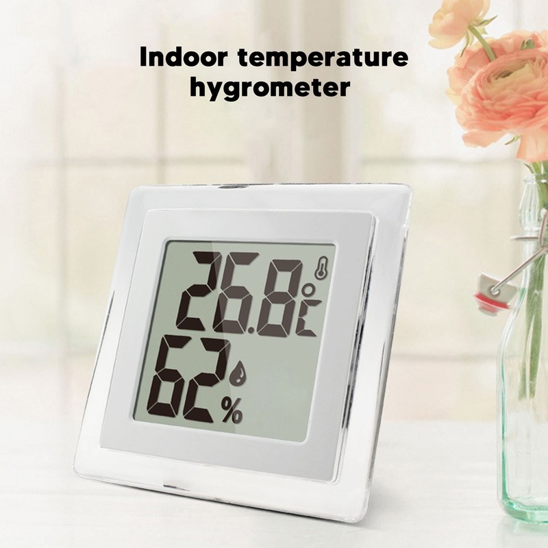Digital Thermometer Hygrometer High Accuracy Symbols Display Backlit Temperature Humidity
