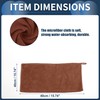 INFINAUTO Cleaning Cloths Towel,Car Drying Plush Cloth Absorbent Microfiber Coffee,3pcs