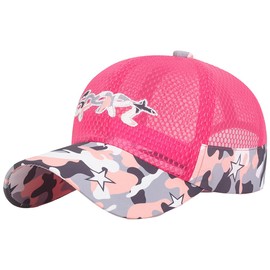 White Fang CA792 Mesh Cap, Hat, Outdoors, Running, Boys, Girls, Kids, rose