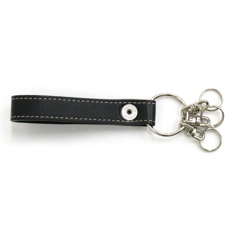 Wachifudo Dayan Cat Dayan Genuine Leather Metal Belt Key Black,