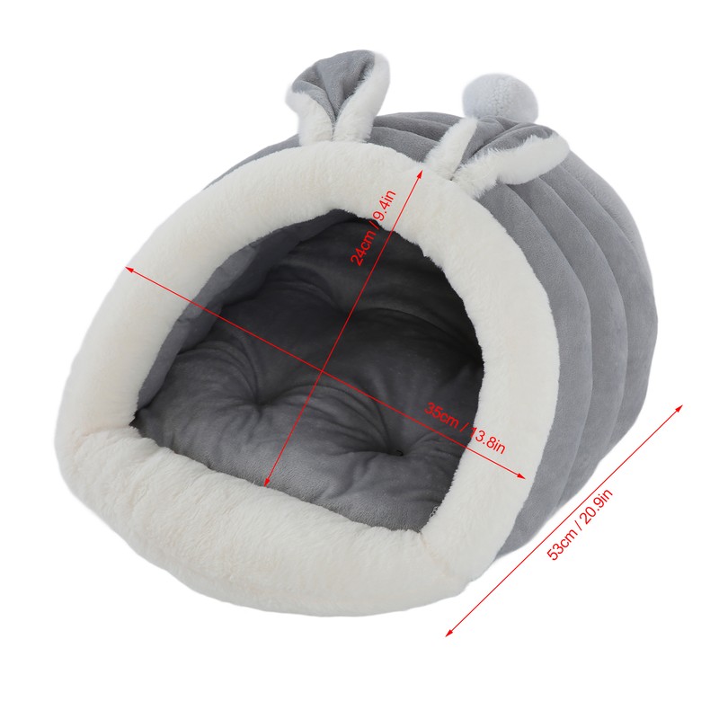 Rabbit Ears Cat and Dog Kennel Machine Washable Semi Enclosed