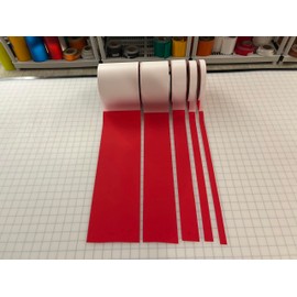 Iron On Reflective Red Fabric 3/4" 1" 2" 4" 6" Inch 10', 20', 30' Rolls Vest Trim Safety SewViz Brand