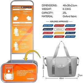 Weekend Bag for Women Overnight Bag Carry on Bag Holdalls Travel Bag for Women Gym Bag Waterproof Weekender Tote Bag Expandable for Vacation, Sports, Shopping (36L Grey)