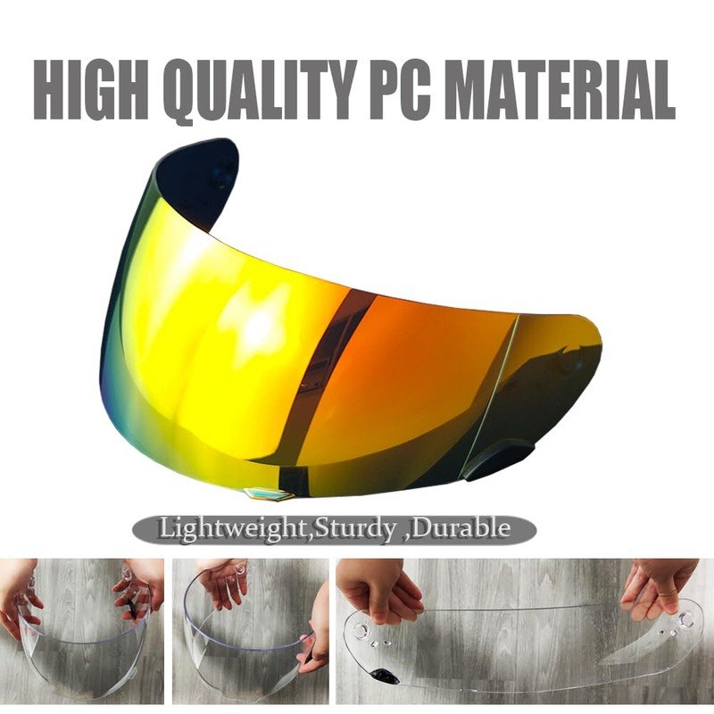 Qualifier Helmet Visor for Bell Star/Vortex/RS-1/RS-2/Revolver/Qualifier DLX,Click Release Shield Uv