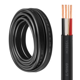 YDDECW 10/3 NM-B Wire with Ground - 25FT Non-Metallic Sheathed Cable 100% Pure Copper 10 AWG 3 Conductor Residential Indoor Wire for Outlets, Switches, Other Loads and Lighting Wiring Projects etc.