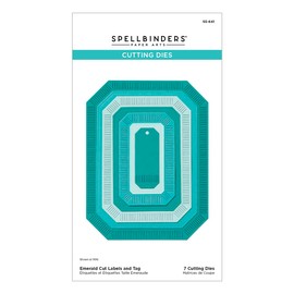 Spellbinders S5-641 Emerald Cut Labels and Tag Etched Dies from The Home for The Holidays Collection
