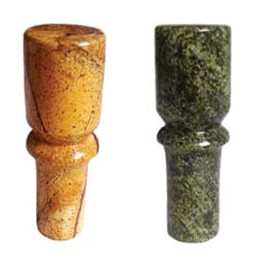 Marble Faucet Handle with Brass insert (Brown)