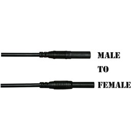 AST Labs Test Lead Extension SILICONE Male-to-Female Banana Plug (1 pair) (3 meter)