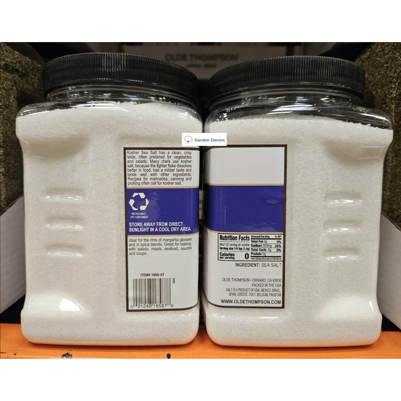 Generic Olde Thompson Kosher Flake Sea Salt 5lb 2.27kg (Two