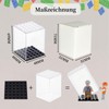 Pack of 12 Mini Figure Display Cabinets, Acrylic Display Case