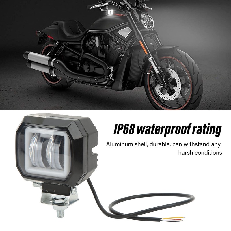 20 W 6500K LED Square Light Bar Spotlight DRL Angel