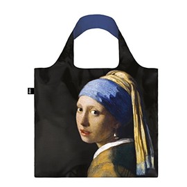 LOQI Museum Johannes Vermeer Girl with A Pearl Earring Canvas & Beach Tote Bag, 50 cm, 20 L, Multicolour