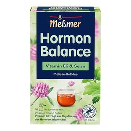 Meßmer Hormone Balance, Vitamin B6 & Selenium, Herbal Tea with Melissa & Red Clover, 16 Tea Bags