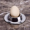 Vastsea Set of 4 Stainless Steel Egg Cups, Polished Stackable