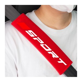 Adunsiaoto 2 Pieces Shoulder Pads for Car Seat Belts, Car Seat Belt Shoulder Pads, Universal, Car Seat Belt Pads, Seat Belt Protector for Car Seat Belt Children and Adults (Red)