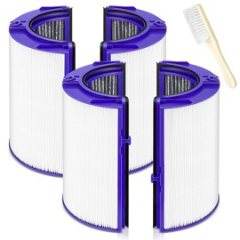 360 Combi Glass HEPA + Carbon Air Purifier Filter Replacement for Dyson HP10 HP07 TP10 TP09 TP07 TP06 TP04 TP4A HP04 HP06 HP09 HP4B PH01 PH02 PH03 PH04 DP04 Pure Cool Hot Humidify Fan, 2 Pack, Blue