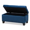 Baxton Studio Ottomans, Navy Blue/Black
