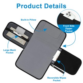 Accmor Portable Diaper Changing Pad, Waterproof Baby Changing Mat, Baby Diaper Changing Pad for Travel, Black