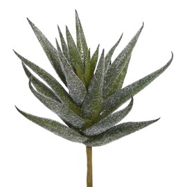 Vickerman Everyday 6.5" Indoor Artificial Green and Red Aloe Vera Pick - Decorative Pick of Durable Polyester Greenery for Home Or Office - Maintenance Free - 3 per Pack