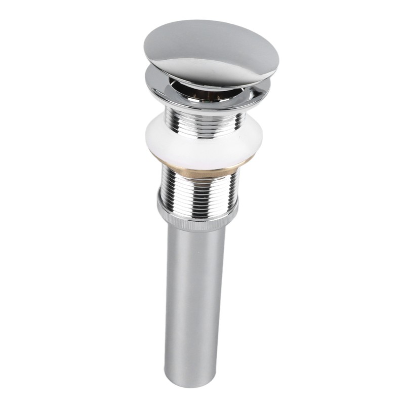 Bathroom Pop Up Drain Control Water Flow Copper Chrome Plating
