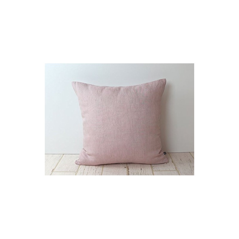 DDintex French Melange Pink Cushion Cover 45x45cm [Lithuanian Linen]