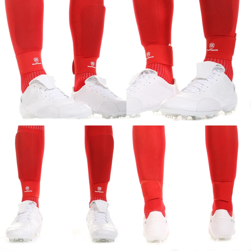 WISEPLAYERFC Guard Stay- 2 Elastic Bands to Hold Football Shin