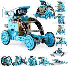 Lucky Doug Lucky Doug 12-in-1 STEM Solar Robot Kit Toys Gifts for Kids 8 9 10 11 12 13 Years Old, Educational Building Science Experiment Set Birthday for Kids Boys Girls