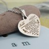 Collar con colgante de corazón para hija, regalo de cumpleaños