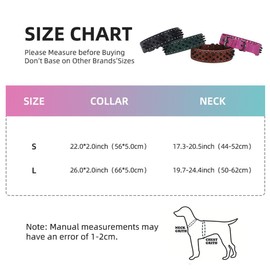 FUNAT Pet Studded Collar, Large Dog Punk Style Rivet Collar, Anti Biting Nail Leather Dog Collar, Dog Collar with Rivets, Suitable for Medium to Large Dogs