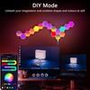 Zwzasm RGB Hexagon Wall Lights, 12 Pack Smart LED Panel