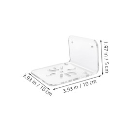 COHEALI 3 Pack Acrylic Wall Mount Shelf for Security Cameras Speakers Versatile Storage Bracket